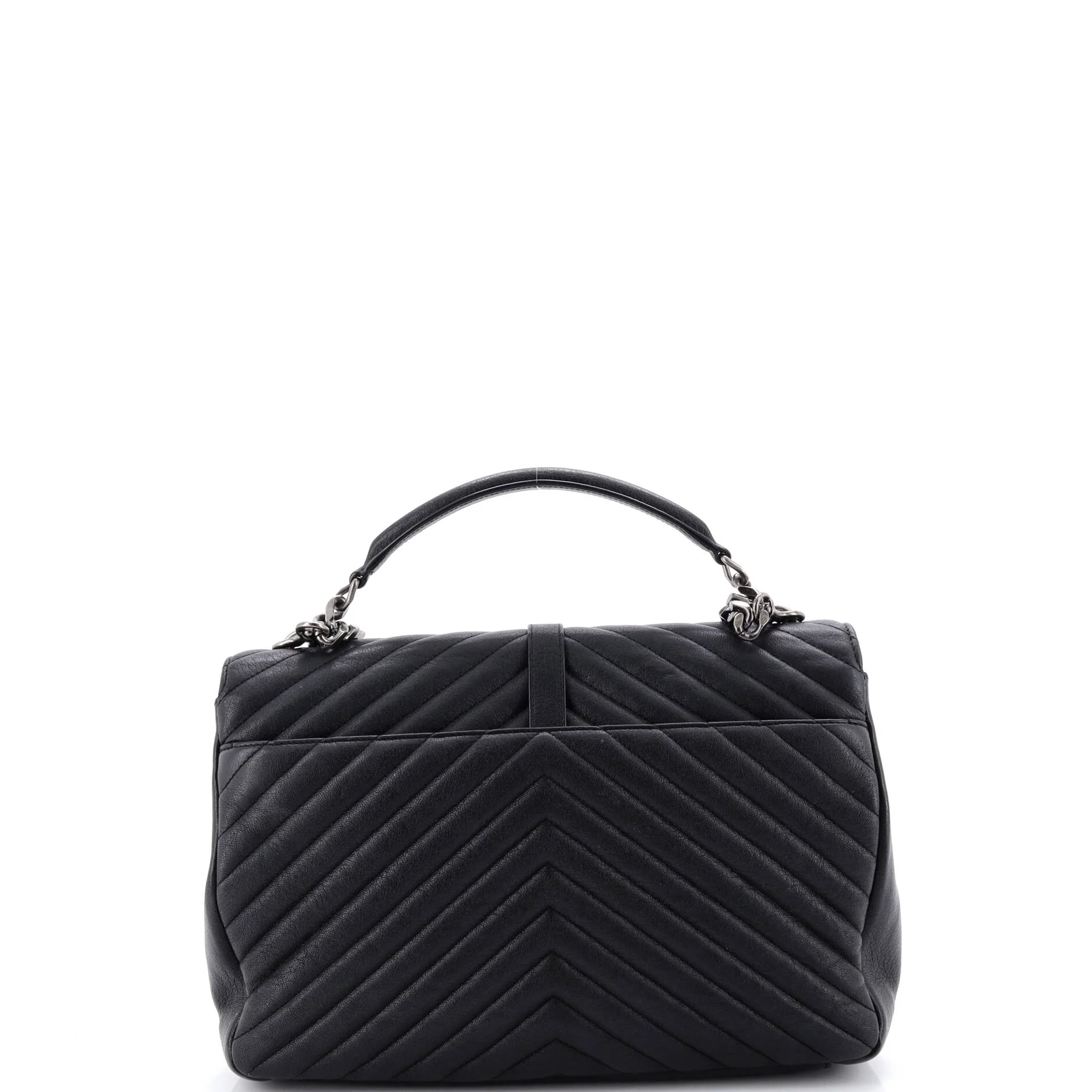 Classic Monogram College Bag Matelasse Chevron Leather Large - Image 3