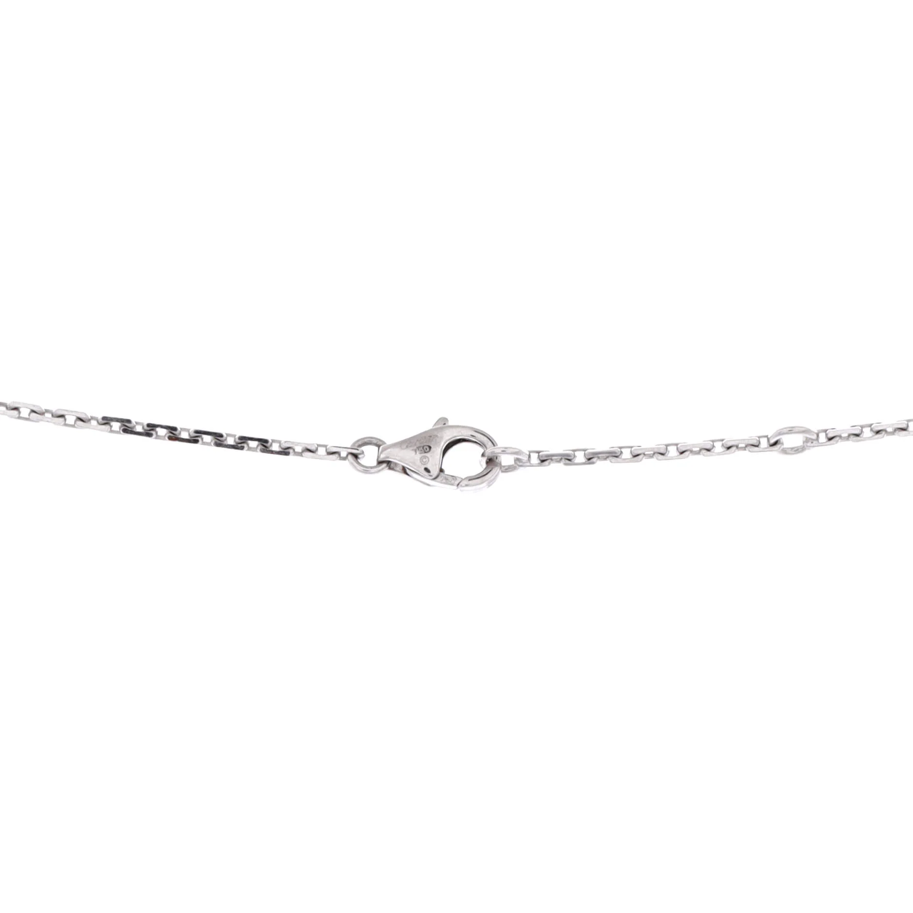 Love Logo Slide Necklace 18K White Gold - Image 3